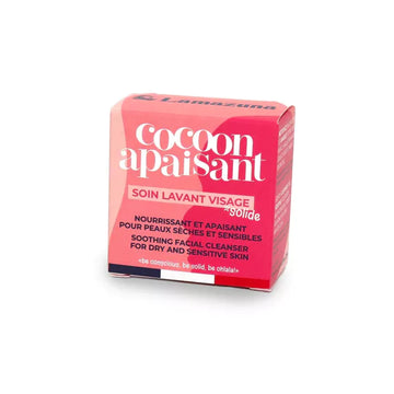 Solid Facial Soap - Cocoon Apaisant - Organic Sweet Almond Oil and White Clay