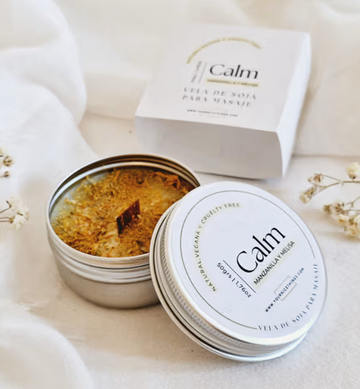 Candle - CALM - Soy wax, Chamomile and Lemon Balm