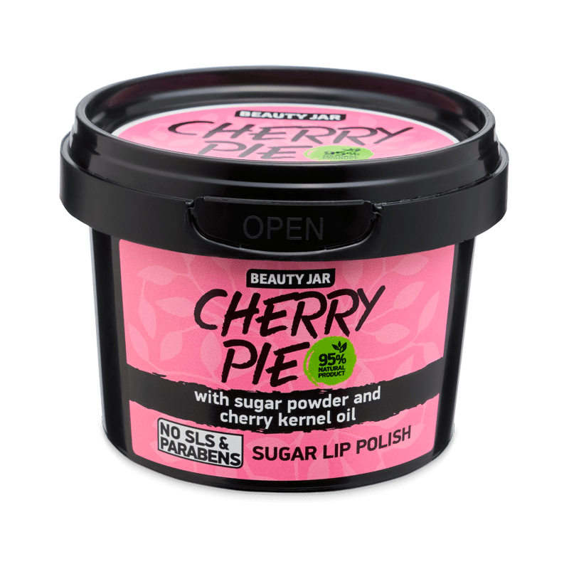 Lip Scrub - Cherry Pie - Sugar Powder and Cherry Kernel Oil