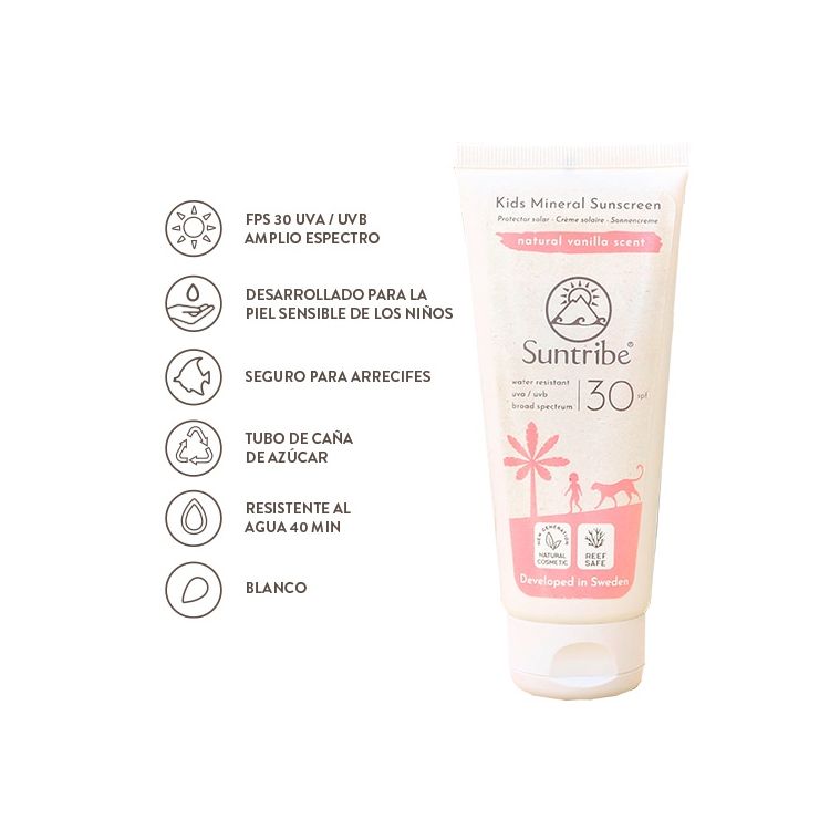 Protector Solar para Bebés y Niños SPF 30 - Mineral Natural