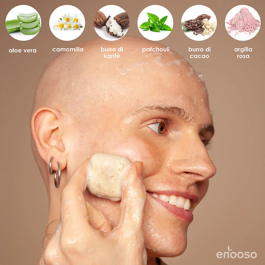 Exfoliante facial sólido - Pétalos de manzanilla