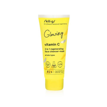 2 in 1 Regenerating Face Cleanser-mask - Hyaluronic Acid & Vitamin C