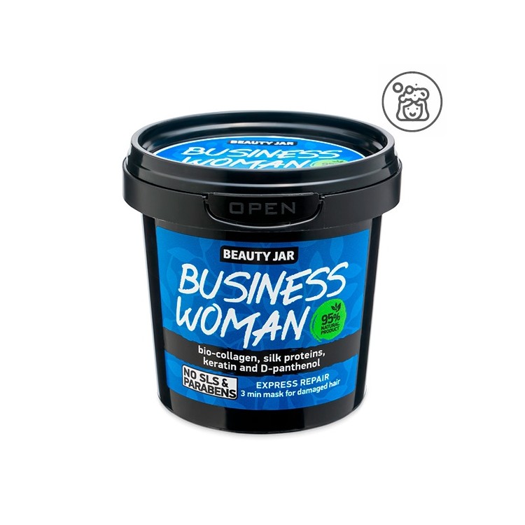 Hair Mask - Business Woman - Repairing with Biocollagen, Silk Proteins, Keratin, and D-panthenol