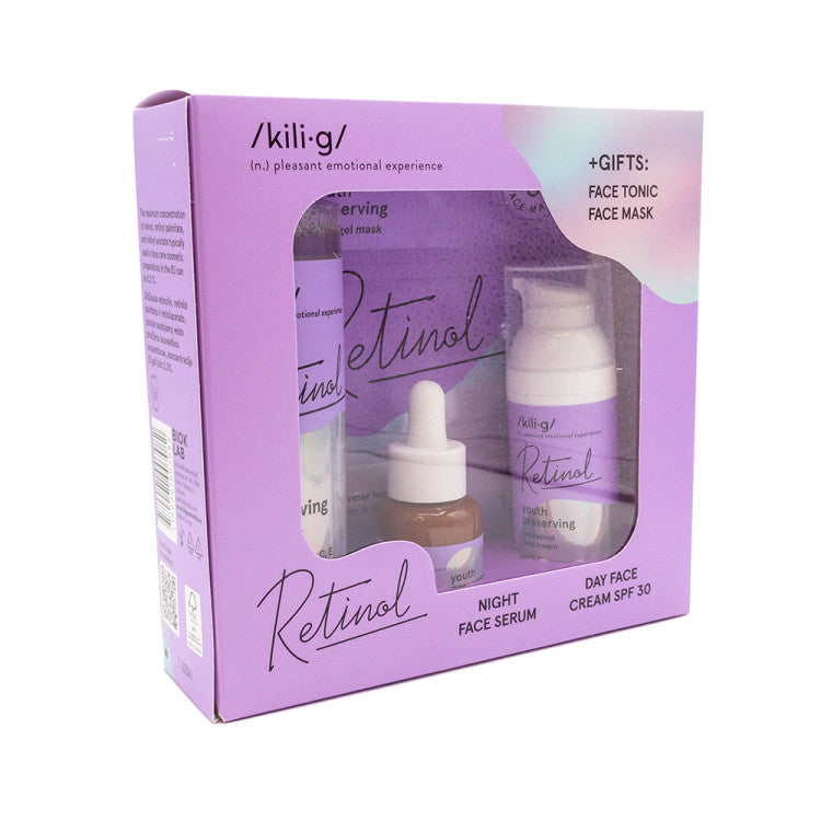 Retinol Facial Care Pack - Serum, Cream, Mask, and Toner