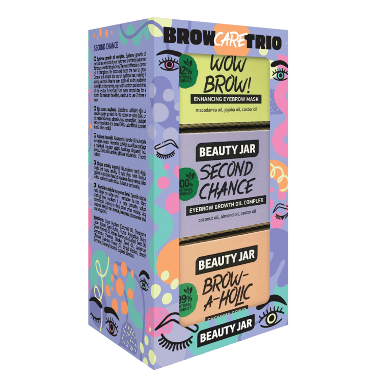 Gift Box - Brow Care Trio - Growth Oil, Scrub and Mask