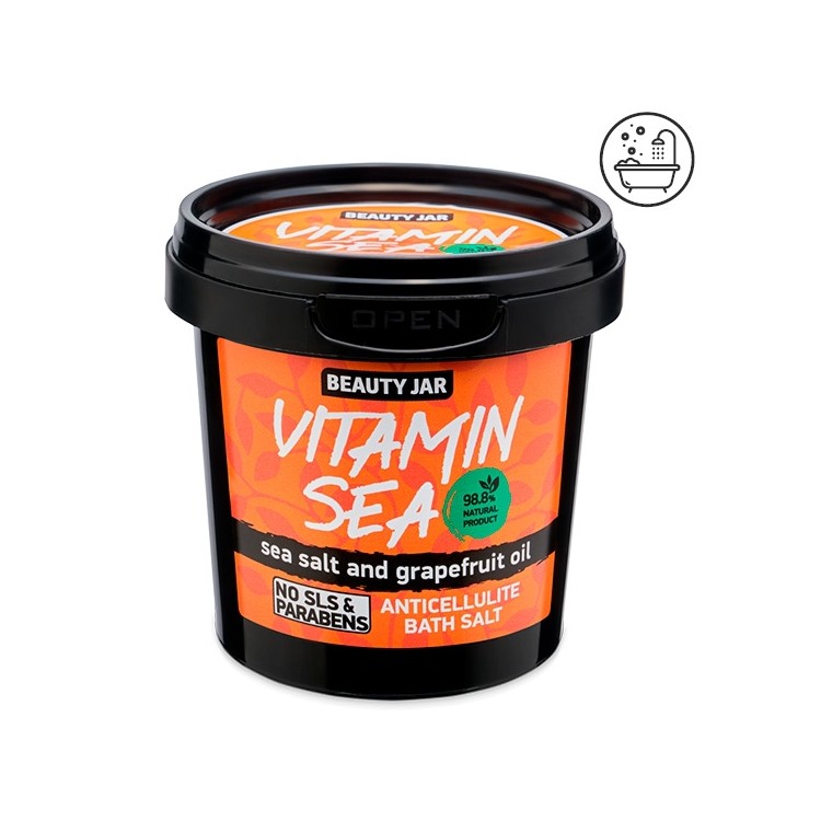 Sales de Baño Anticelulítico - Vitamin Sea - Sales marinas y aceite de Pomelo