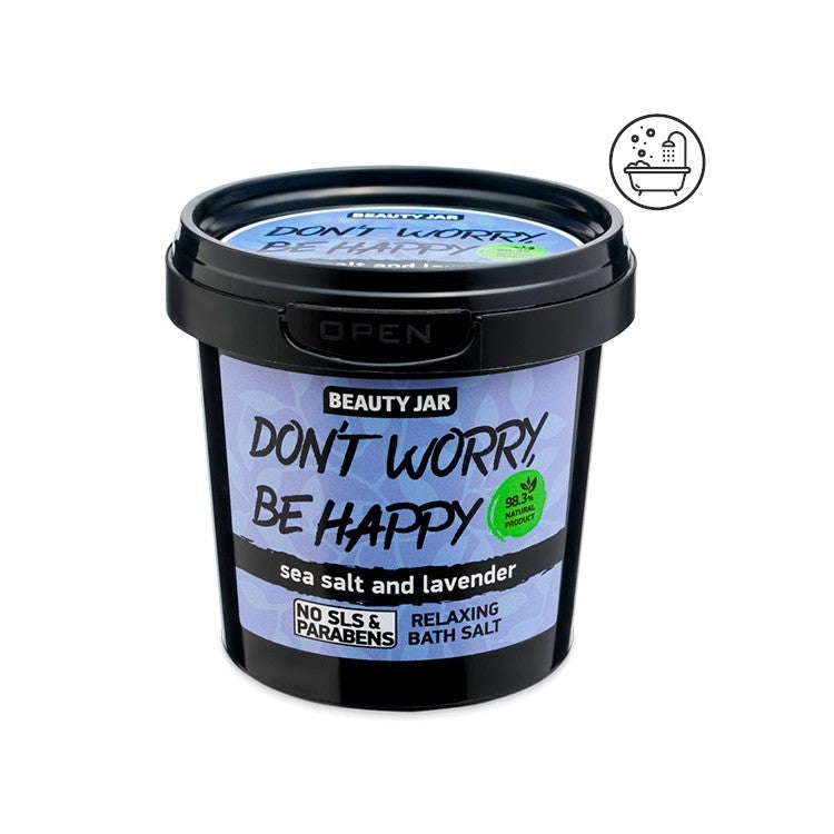 Bath salts - Don't Worry, Be Happy -  Sea salt and Lavander