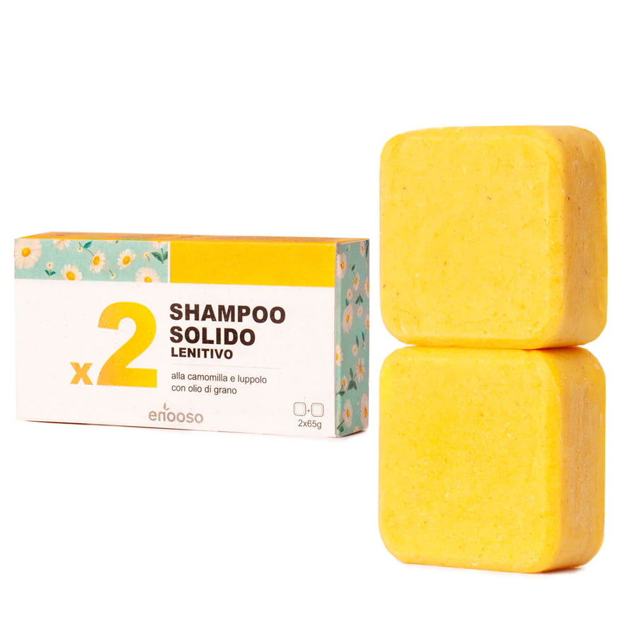 Solid Shampoo - Box with 2 bars -  Soothing and Illuminating